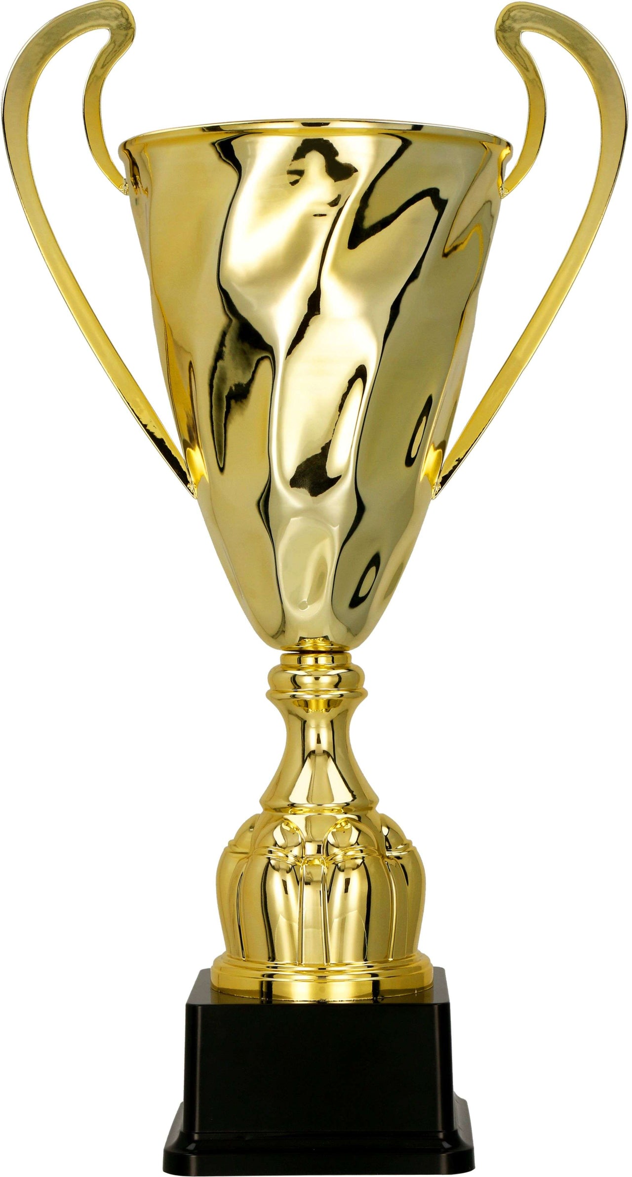 Großer silberfarbener Pokal Mannheim mit Figur und Emblem zur Gravur
