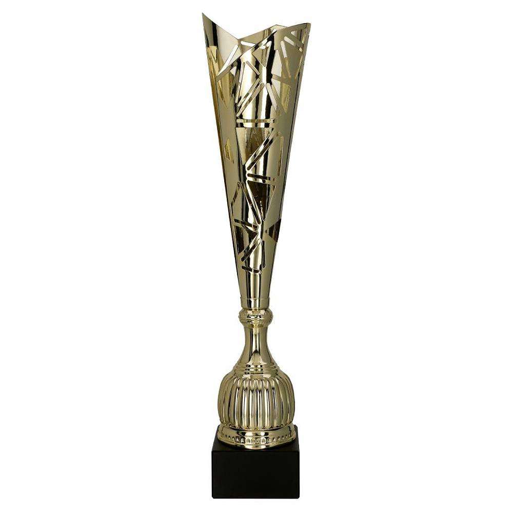 Großer silberfarbener Pokal Bremen mit Figur und Emblem zur Gravur