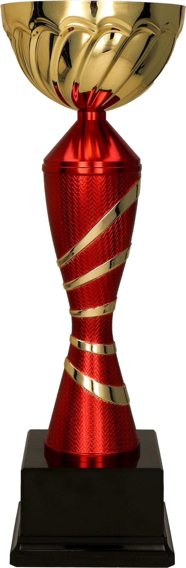 Pokal Hennef in drei Höhen von 260 bis 410 mm mit Emblem