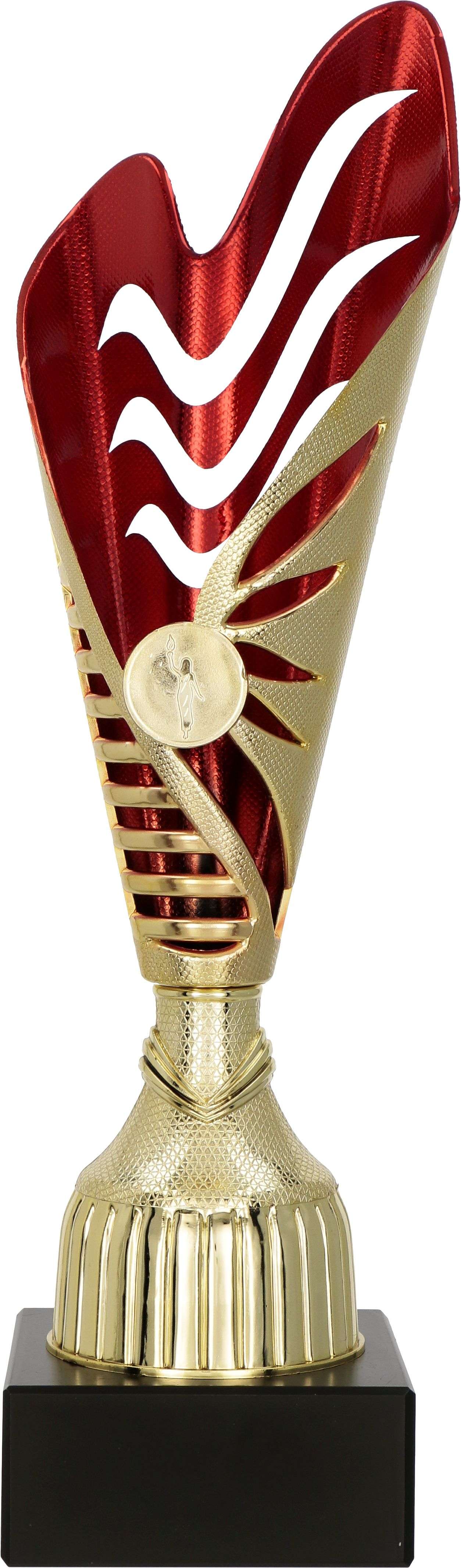 Silberfarbener Pokal Bielefeld mit Emblem in drei Größen zur Gravur