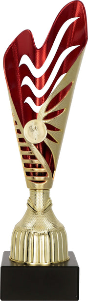 Silberfarbener Pokal Bielefeld mit Emblem in drei Größen zur Gravur