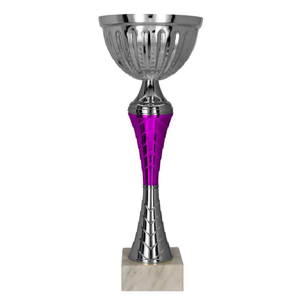 Goldfarbener Pokal mit Säule und Sockel für Vereins- und Turnierehrungen