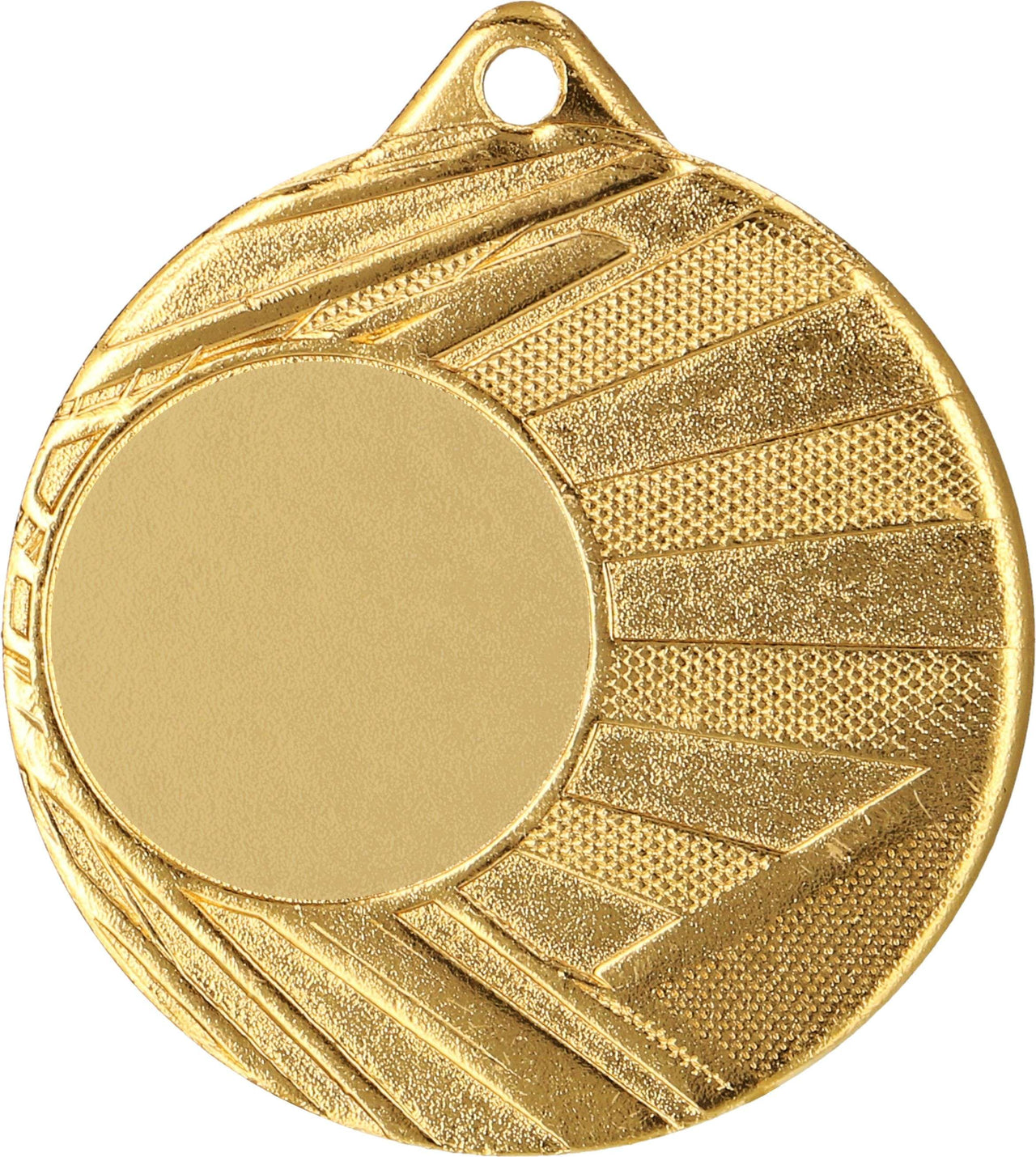 Goldene, silberne und bronzene Medaille Kiel 50mm mit Emblem und Bandöse