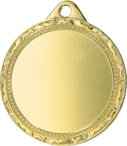 Runde 32mm Medaillen in Gold, Silber und Bronze mit strukturiertem Rand