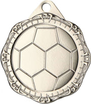 Eine Medaille „Moers“ 32 mm MMC1232 mit einem Fußballdesign fängt die Essenz der Fußballleidenschaft ein.