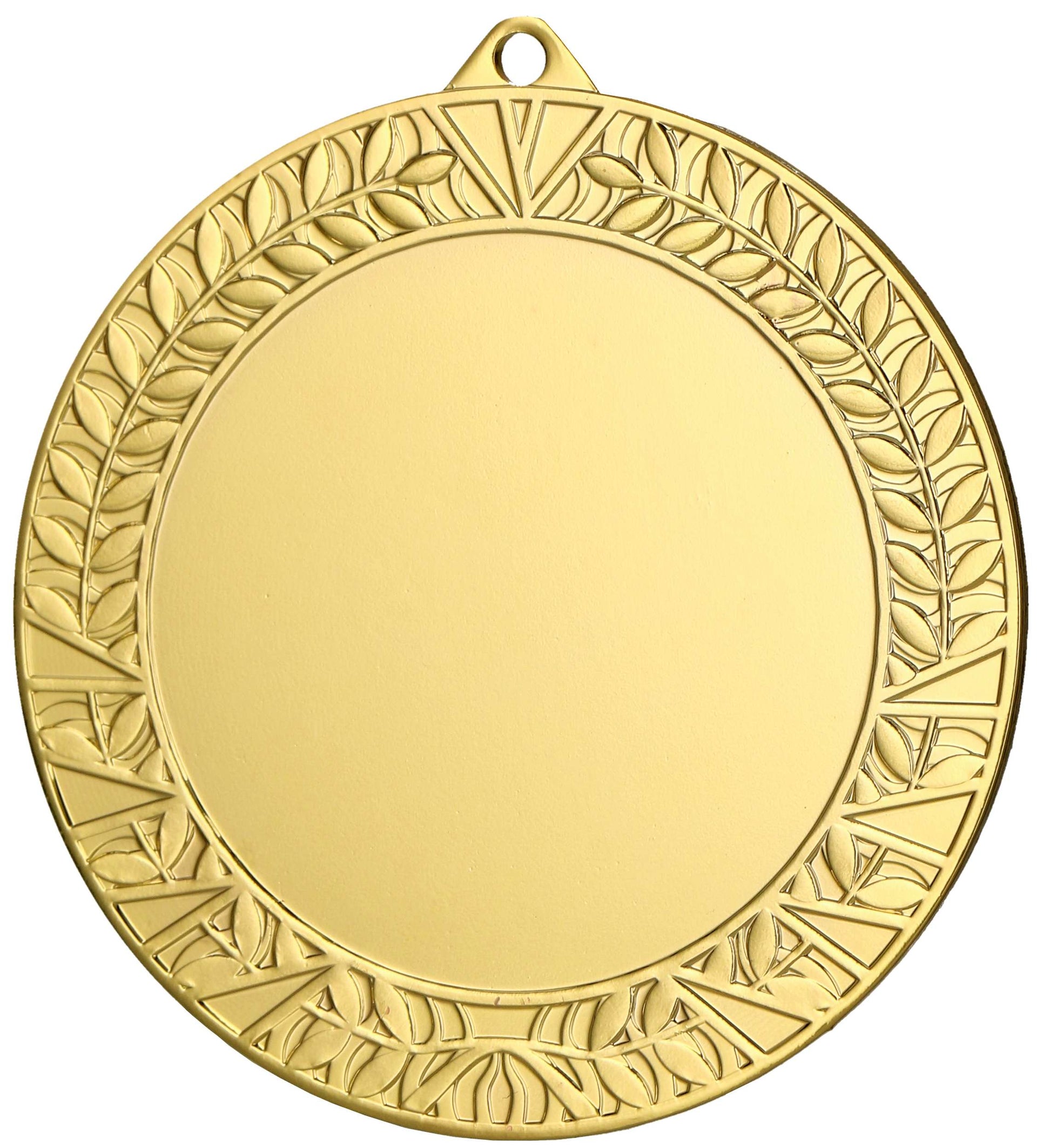 Runde 32mm Medaillen in Gold, Silber und Bronze mit Emblem