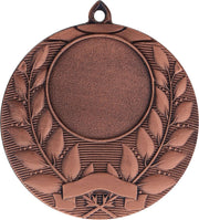 Medaillen Braunschweig 50 mm MMC1750, mit einem Lorbeerkranz-Design und einer leeren runden Mitte zum Gravieren oder Individualisieren, sorgen für zeitloses Andenken.