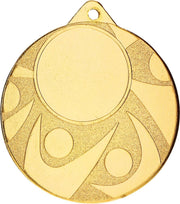 Goldene, silberne und bronzene Medaille Wiesbaden 50mm mit Emblem und Bandöse