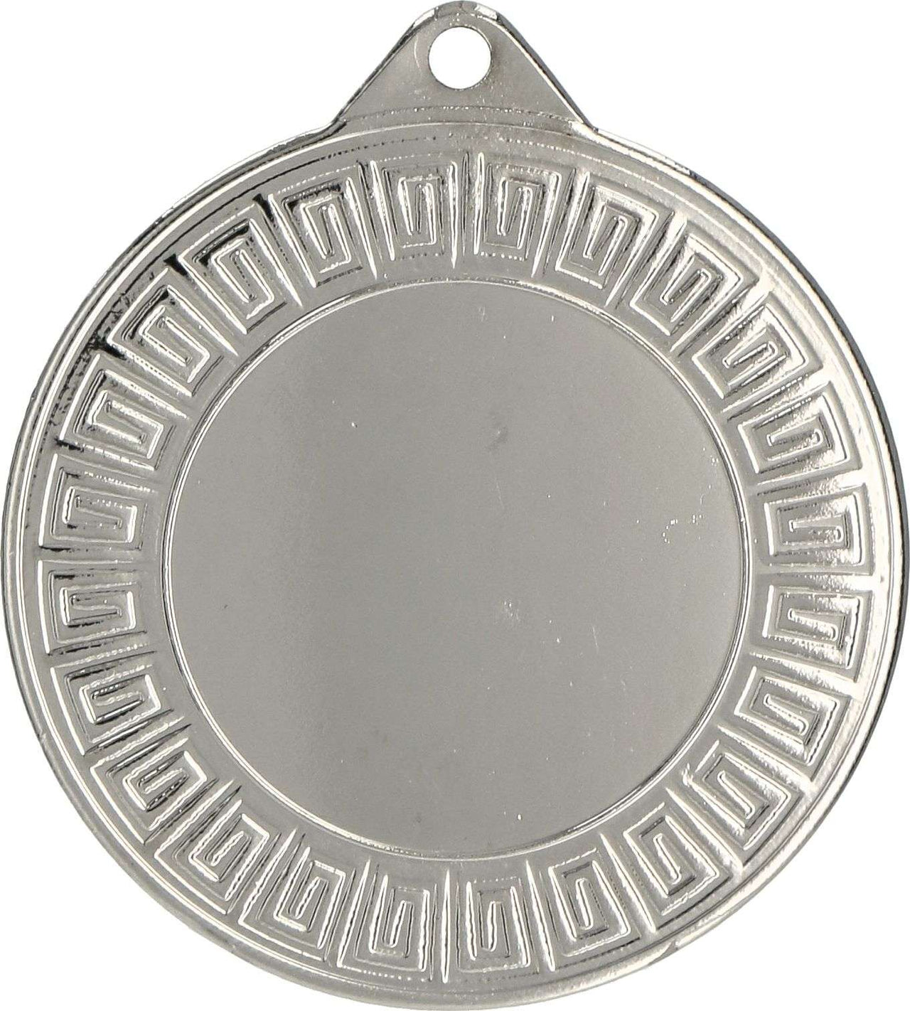 Medaillen Dresden 40 mm MMC7140 mit leerer Mitte und dekorativem Rand mit griechischem Schlüsselmuster, ideal für Schulwettbewerbe oder Sportveranstaltungen.
