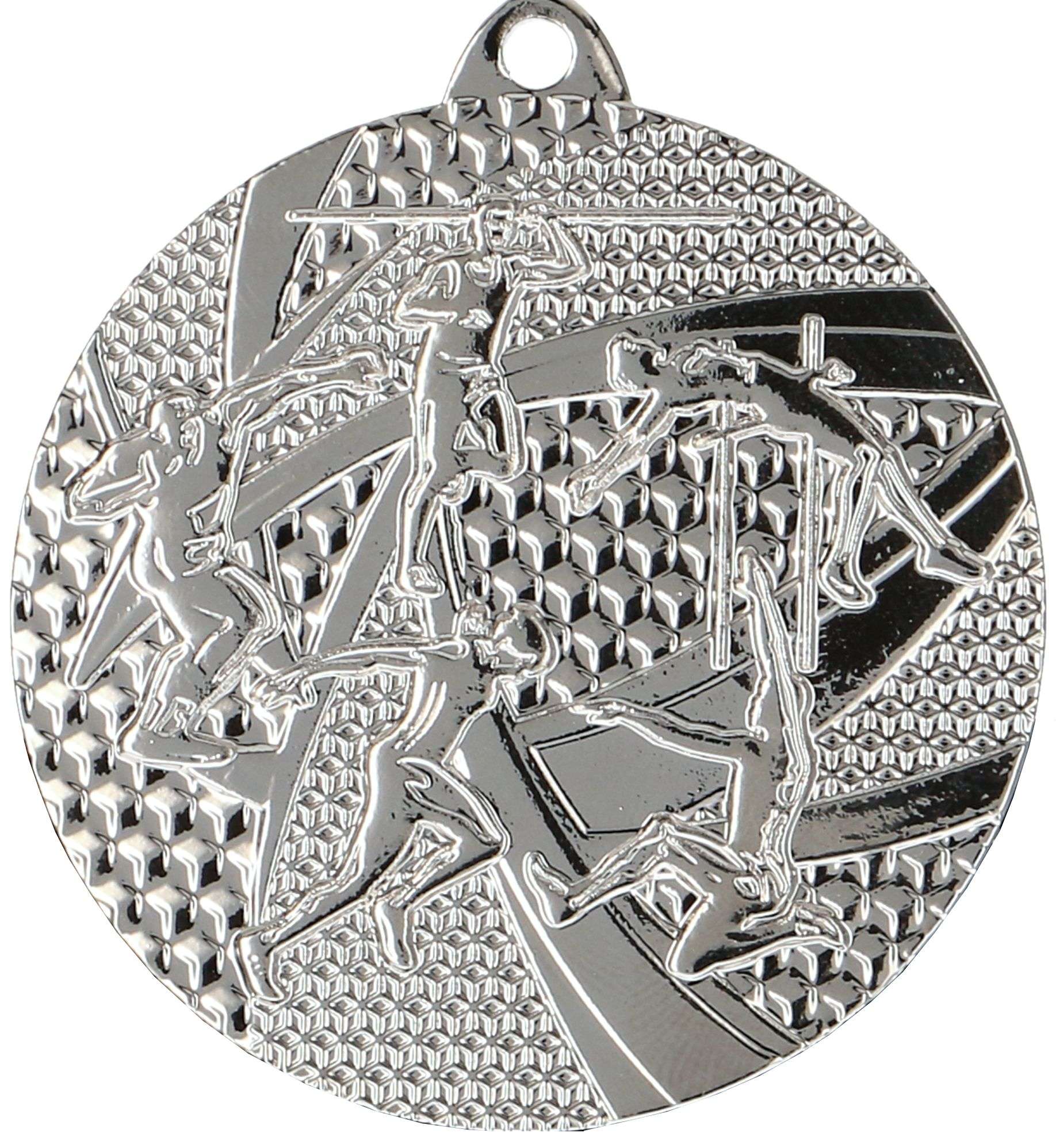 Eine Silbermedaille, die eine Personengruppe darstellt, erinnert an die prestigeträchtigen Medaillen Recklinghausen 50 mm MMC8450, die oft bei hochkarätigen Veranstaltungen verliehen werden.