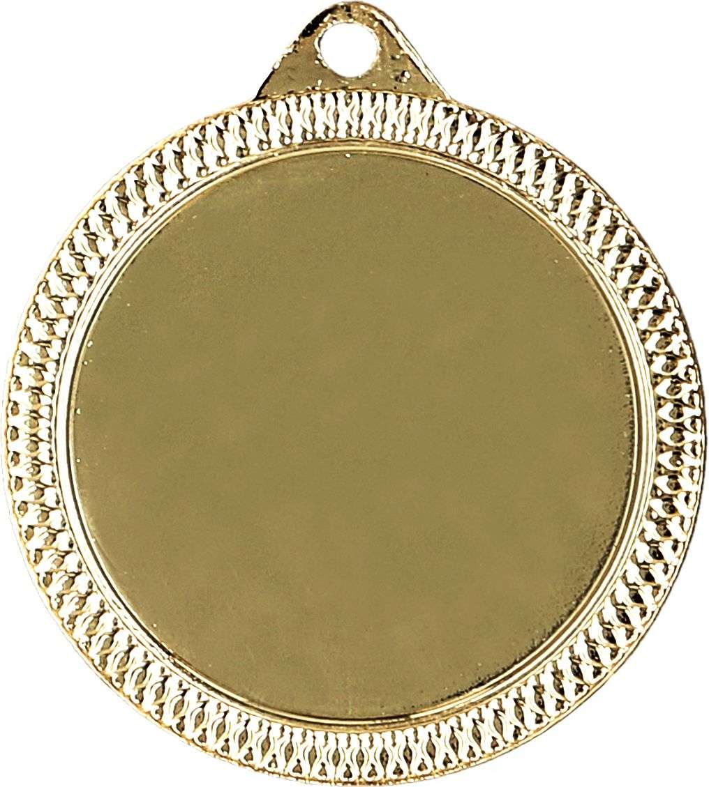 Runde 32mm Medaillen in Gold, Silber und Bronze mit Emblemfläche