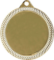 Runde 32mm Medaillen in Gold, Silber und Bronze mit Emblemfläche