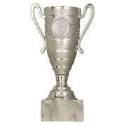 Goldener Pokal Hamburg mit Emblem in drei Größen von 130 bis 170 mm Höhe